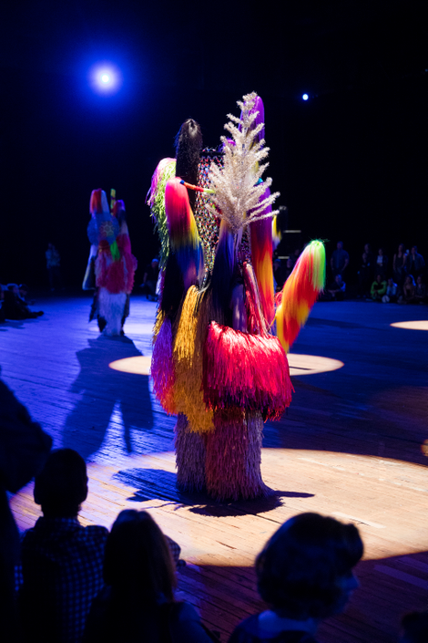 Soundsuits as part of Park Avenue Armory’s presentation of The Let Go, an immersive performance and installation by Nick Cave